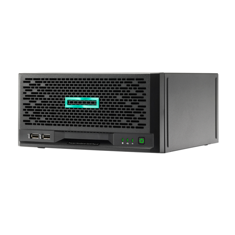 Сервер HPE ProLiant MicroServer Gen10 Plus v2 E‑2314 4‑core 16GB‑U VROC 4LFF‑NHP 180W External PS Server (P54649-421)